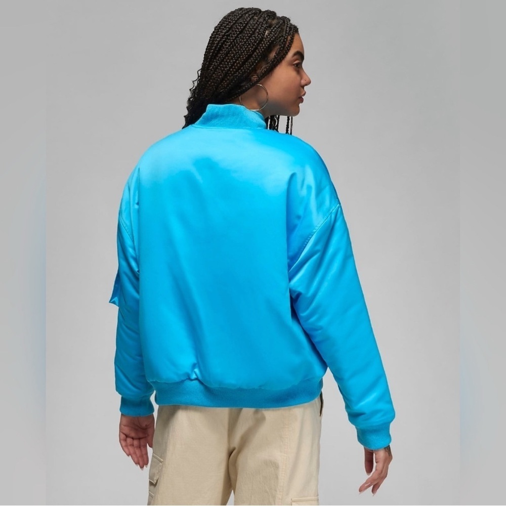 Nike Jordan Renegade blue bomber Jacket - oversized puffer dopamine dressing - Picture 4 of 14